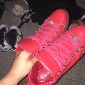 Balenciagas all red real size 12